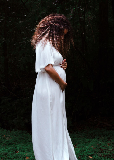 Full-Page Photo Tall (Double-Sided) - Pregnancy Announcement by Paperless Post