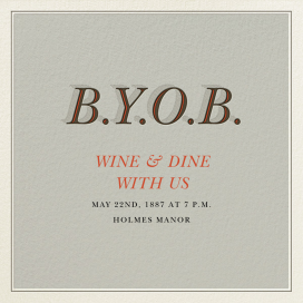 BYOB - Invitación a una fiesta de cócteles, de Derek Blasberg