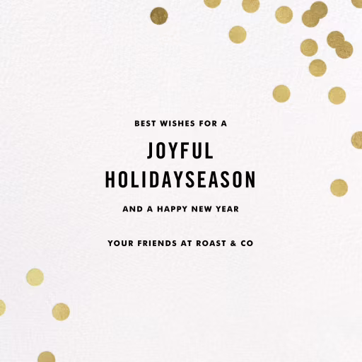 Confetti (Square) - Business Holiday Card by kate spade new york