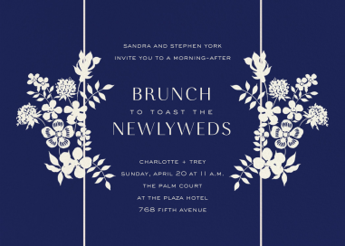 Bridal Bouquet Frame Invitation