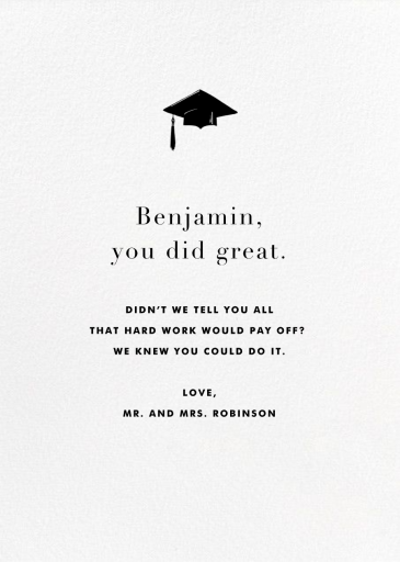 Ivory Plain - Graduation Card by Paperless Post