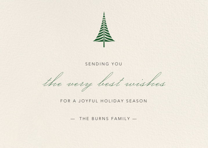 Cream - Christmas Card by Paperless Post