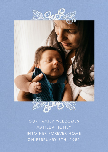 Fable Welcome - Adoption Announcement by Rifle Paper Co. - Back