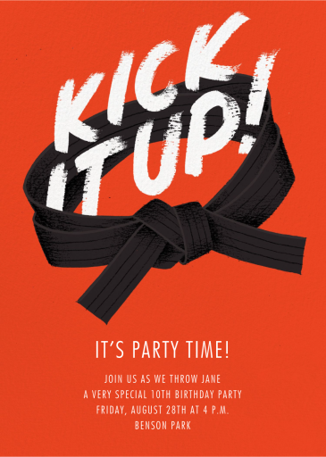 Black Belt by Paperless Post