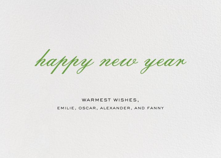 Confetti Branches (Photo) - New Year's Card by kate spade new york - Back