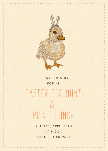 Duck Bunny - Invitation by Coral & Tusk