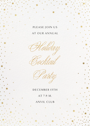 Modest Dazzle - Holiday Invitation by paperless_post