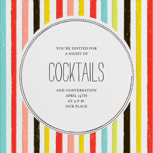 Watch My Swan Dive - Cocktail Party Invitation by Mr. Boddington's Studio