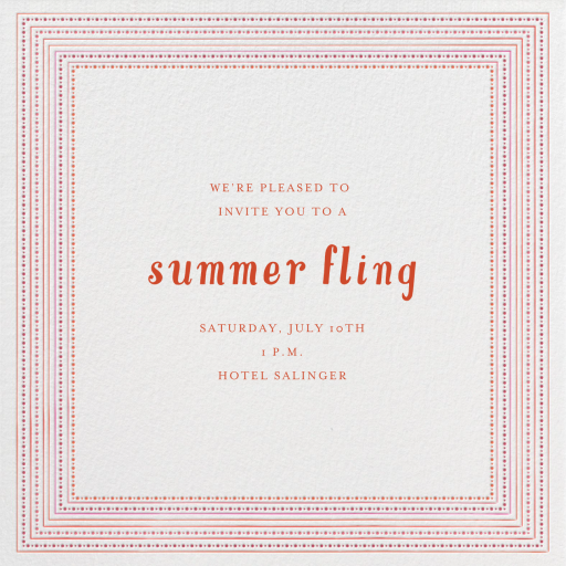 Ribbons for Baby - Summer Party Invitation by Mr. Boddington's Studio