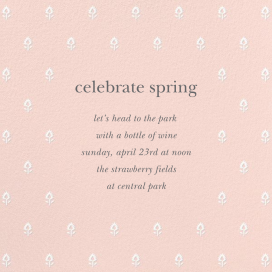 Embroidered Blossom - Party Invitation by Sugar Paper