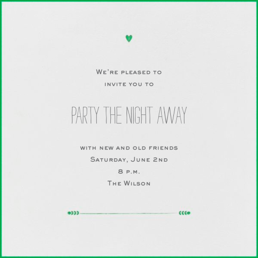 The Raleigh - Party Invitation by Mr. Boddington's Studio