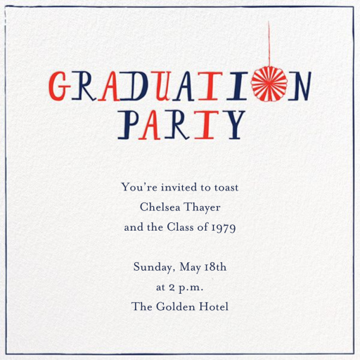 Milly's Party Fan - Invitation by Mr. Boddington's Studio