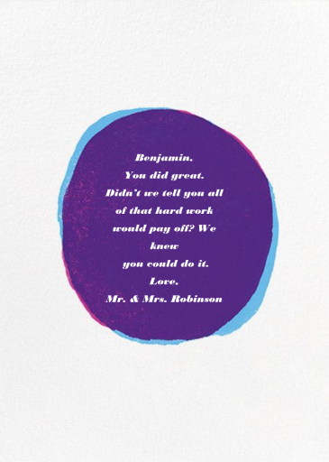 One Plus One Equals Three - Congratulations Card by Paperless Post - Back