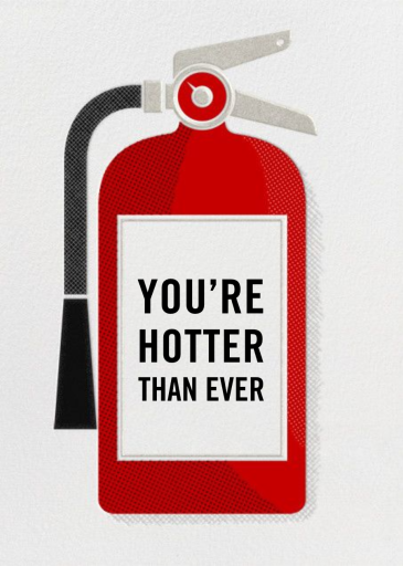 Fire Extinguisher - Valentine's Day Card by Paperless Post