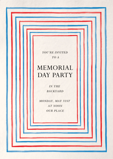 Blue Raspberry - Memorial Day Invitation by Paperless Post