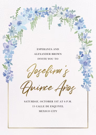 Springline - Quinceañera Invitation by Paperless Post