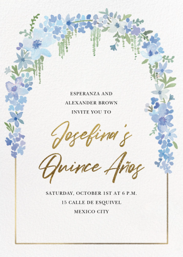 Springline - Quinceañera Invitation by Paperless Post