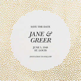 Metallic Confetti - Save the Date by Kelly Wearstler