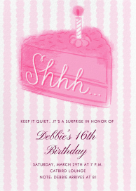 Slice and Stripes - Sweet 16 Invitation by Hello!Lucky