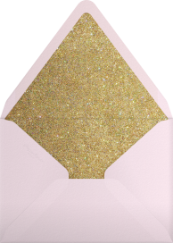 Pink Gold Glitter Tree Invitation Envelope