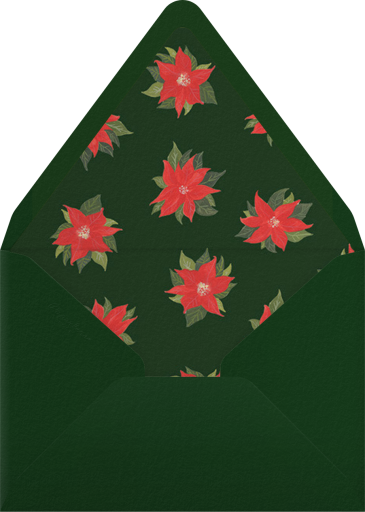 Painted Poinsettias - Paperless Post Envelope