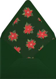 Painted Poinsettias - Paperless Post Envelope