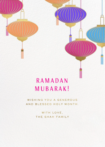 Lantern Tassels - Ramadan Card by Paperless Post