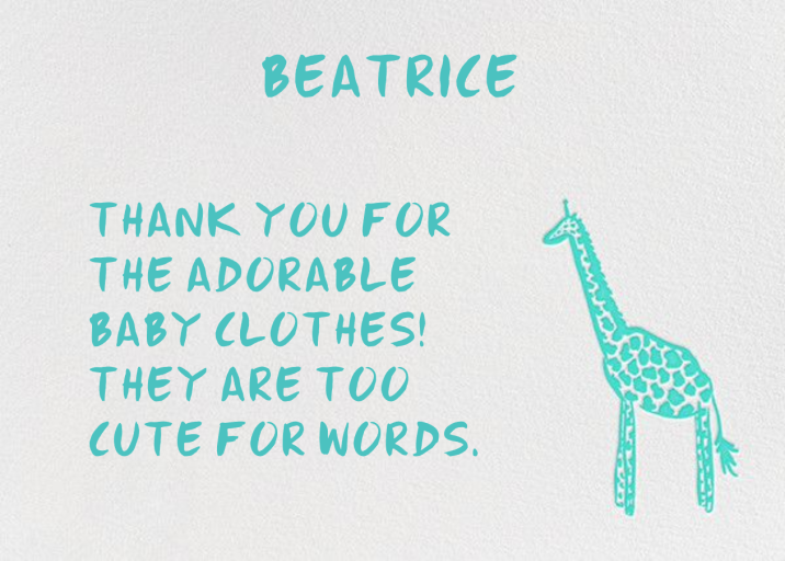 Little Long Neck - Stationery by Linda and Harriett