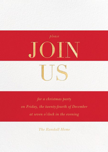 Bold Welcome - Invitation by Sugar Paper