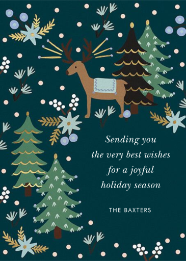 Twinkling Reindeer - Holiday Card by Rifle Paper Co.