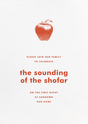 Ivory Plain - Rosh Hashanah Invitation by Paperless Post