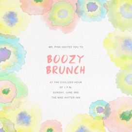 Watercolor Dye - Spring Party Invitation by Paperless Post