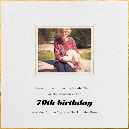 Traditional Frame - Birthday Invitation by Paperless Post
