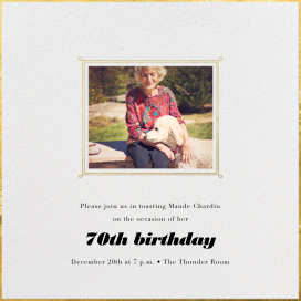Traditional Frame - Birthday Invitation by Paperless Post