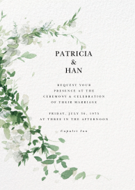 Watercolor Floral Garland - Invitation by Paperless Post