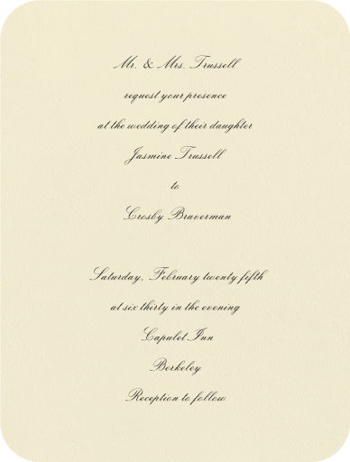 Viceroy - Invitation by Crane & Co.