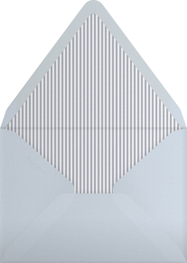 Blue Lace Border Invitation Envelope