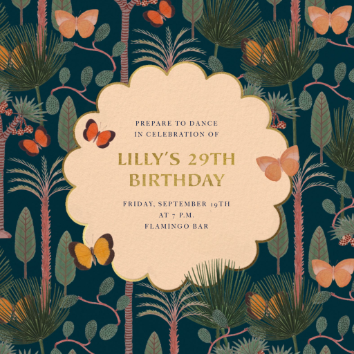 Butterfly Forest - Invitation by Jungalow