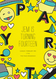 Emoji Fest - Birthday Invitation by Paperless Post