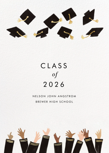 Caps Ahoy - Graduation Announcement by Rifle Paper Co.