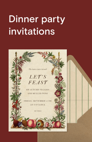 Dinner party invitations