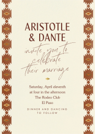Pueblo - Wedding Invitation by Paperless Post