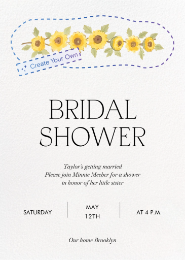 Minimalist (Custom Magic Art) - Bridal Shower Invitation by Paperless Post