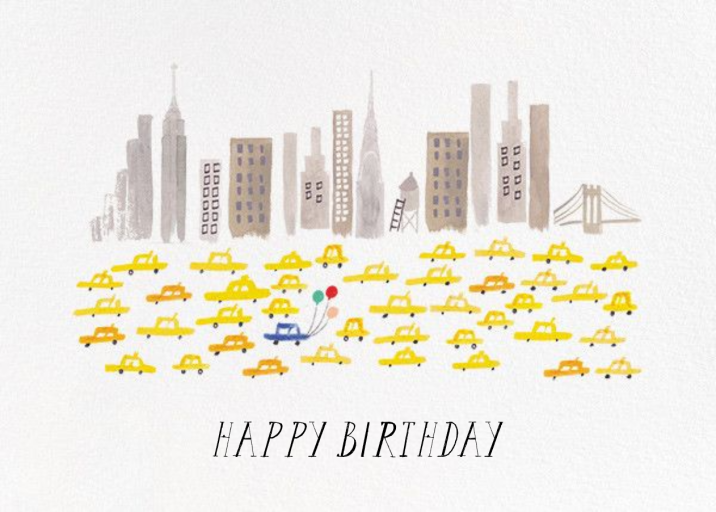 Mr. Bernstein's Balloon Ride - Birthday Card by Mr. Boddington's Studio