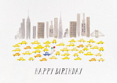 Mr. Bernstein's Balloon Ride - Birthday Card by Mr. Boddington's Studio