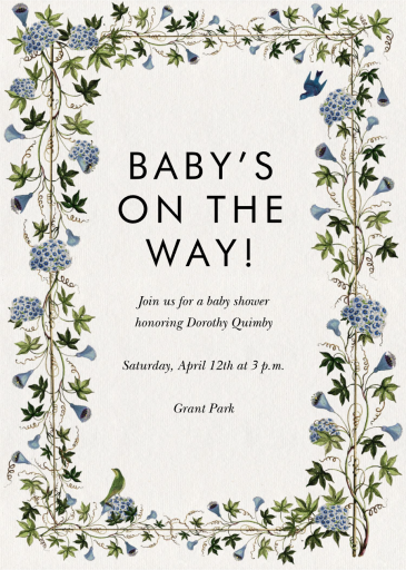 Tender Tendrils - Party Invitation by Stephanie Fishwick