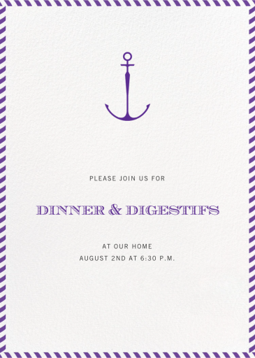 Stripe Border - Cocktail Party Invitation by Paperless Post