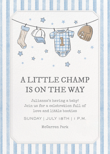 Little Champ - Baby Shower Invitation by Paperless Post
