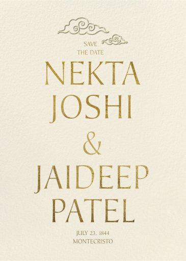 Swirling Clouds - Save the Date by Chand Sitara