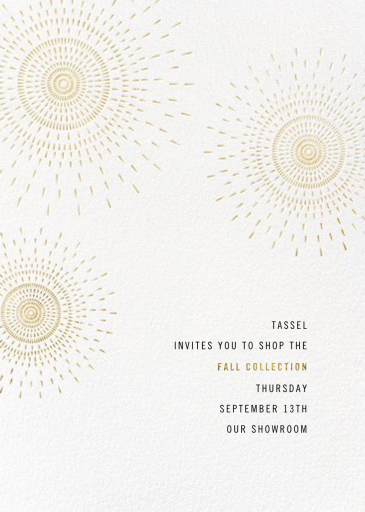 Firework - Shopping Event Invitation by Paperless Post